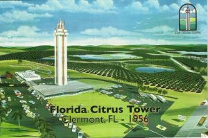 Citrus Tower Postcard circa 1956 - Clermont clermontnow